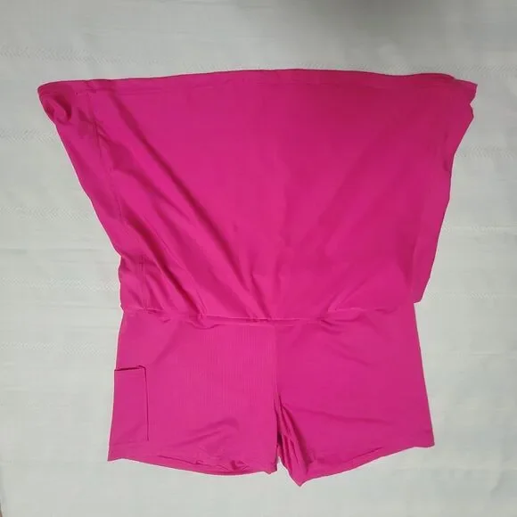 BlevonH Skort Barbie Pink Athletic Hidden Pocket Mesh Inner Shorts Size Large - Picture 4 of 11